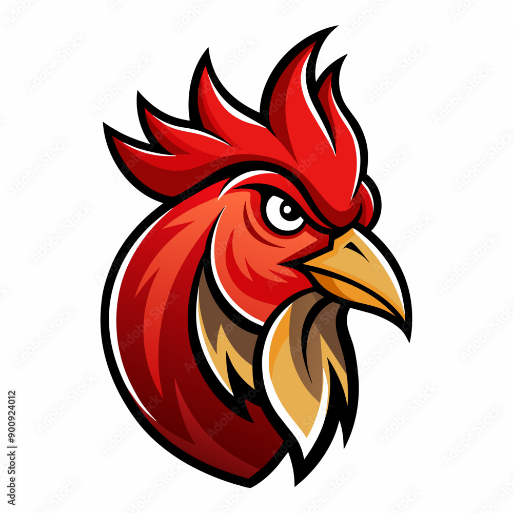Hen or chicken head vector illustration Hen or chicken head vector illustration