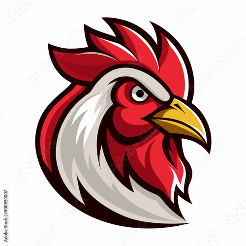 Hen or chicken head vector illustration 