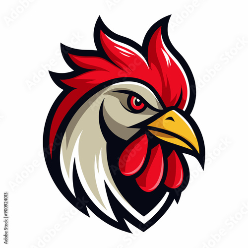 Wallpaper Mural Hen or chicken head vector illustration  Torontodigital.ca