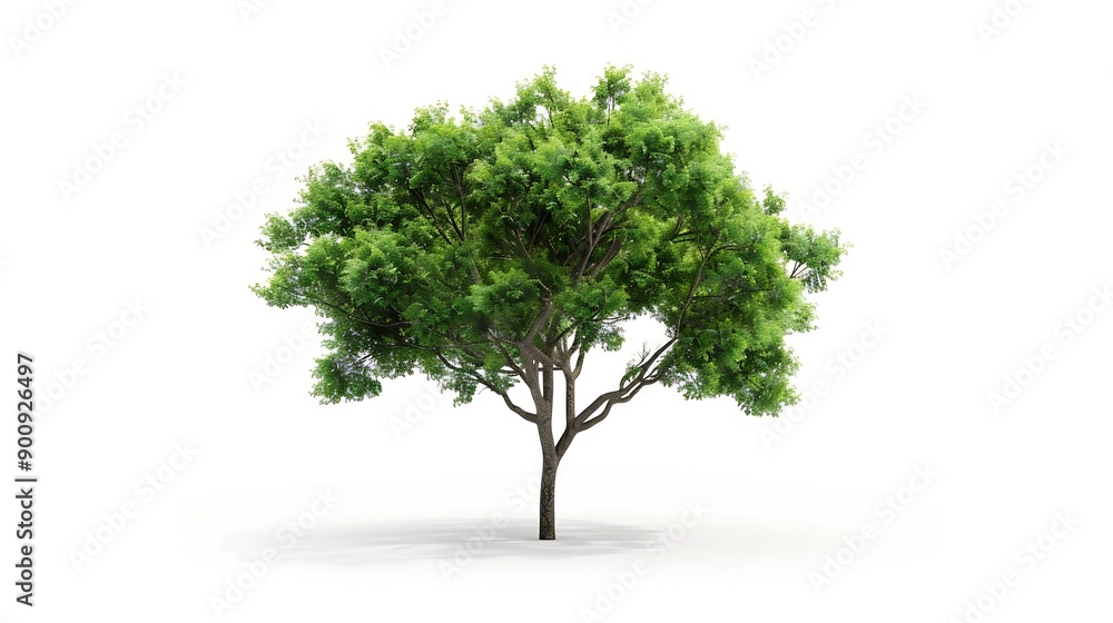 Isolated green tree on white background Trees isolated on white background tropical trees isolated used for design advertising and architecture : Generative AI Isolated green tree on white background Trees isolated on white background tropical trees isolated used for design advertising and architecture : Generative AI
