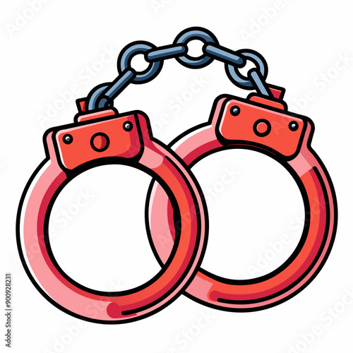 illustration of handcuffs