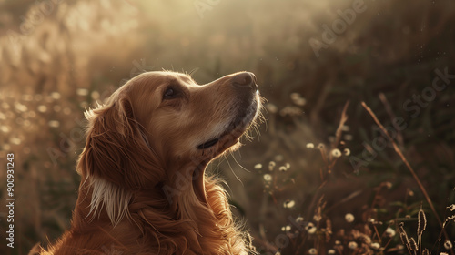 Obraz na płótnie golden retriever dog