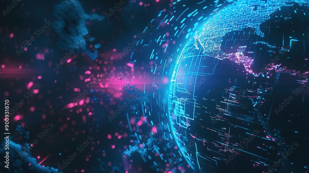 Wonderful Modern futuristic neonLarge object in the center Wonderful Modern futuristic neonLarge object in the center