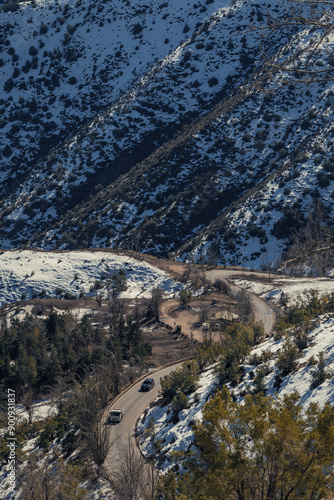 Lo Barnechea, Farellones route, Andes, Chile photo