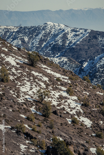 Lo Barnechea, Farellones route, Andes, Chile photo