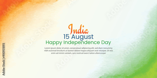 15 august indian independence day wishing design vector file