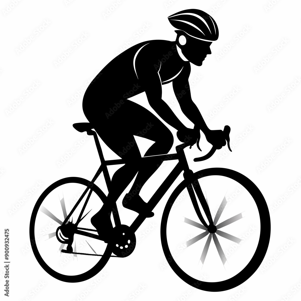 silhouette of a person riding bicycle silhouette of a person riding bicycle