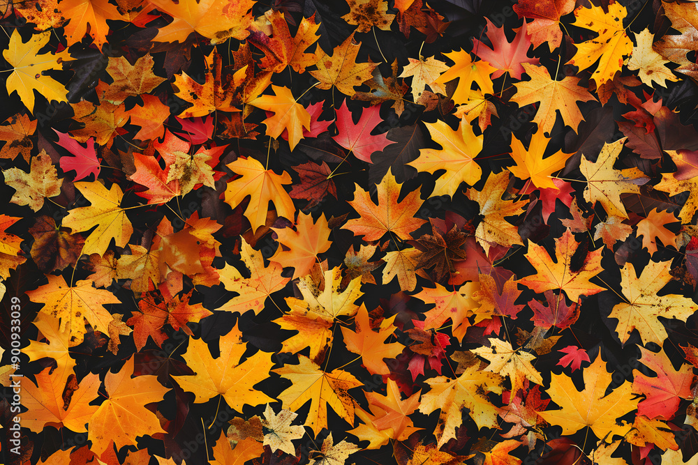 Fototapeta premium Pattern of fall foliage