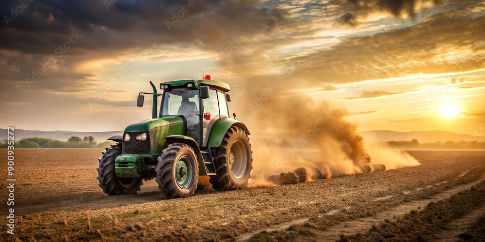 rugged tractor slowly makes its way across the dusty field, Deposit Photos Creative AI, farm equipment rugged tractor slowly makes its way across the dusty field, Deposit Photos Creative AI, farm equipment