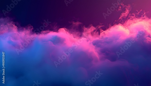 Panoramic photo, view of a pink and purple sky at sunset. Sky panorama background, header and web banner