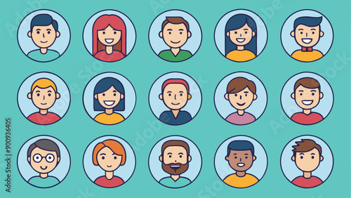 set 15 pics user icons