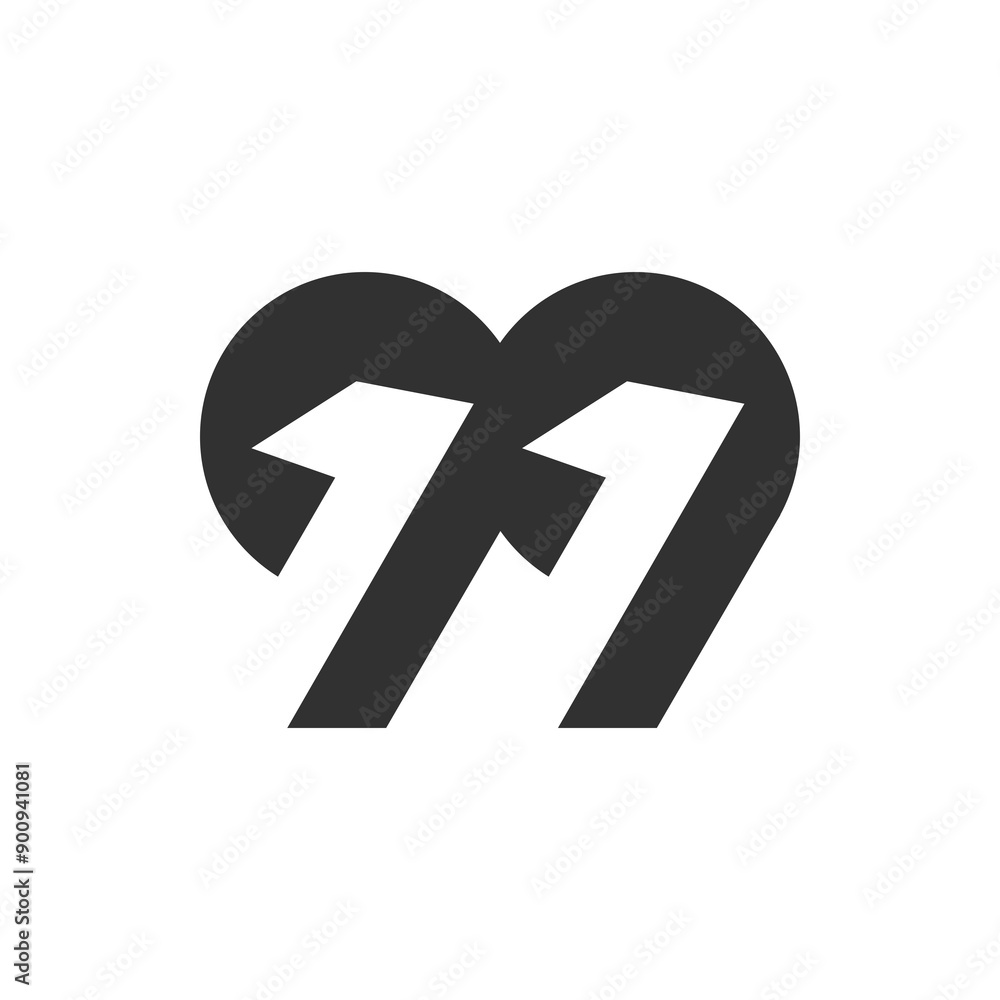 Obraz premium the logo consists of the number 99 and 11. Abstract, outline and elegant.