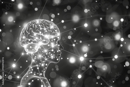 Wallpaper Mural Colorful graffiti mural of a skull with brain patterns symbolizing cognitive processes and creativity in a vibrant and dynamic street art style Torontodigital.ca