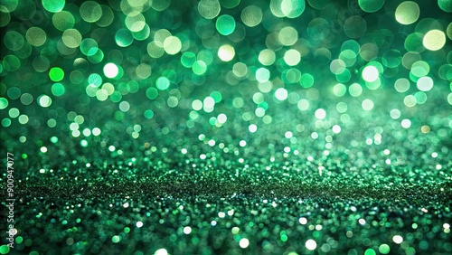 Abstract emerald green glitter background with a shiny finish, shimmer, sparkle, glamour, texture, vibrant, luxurious