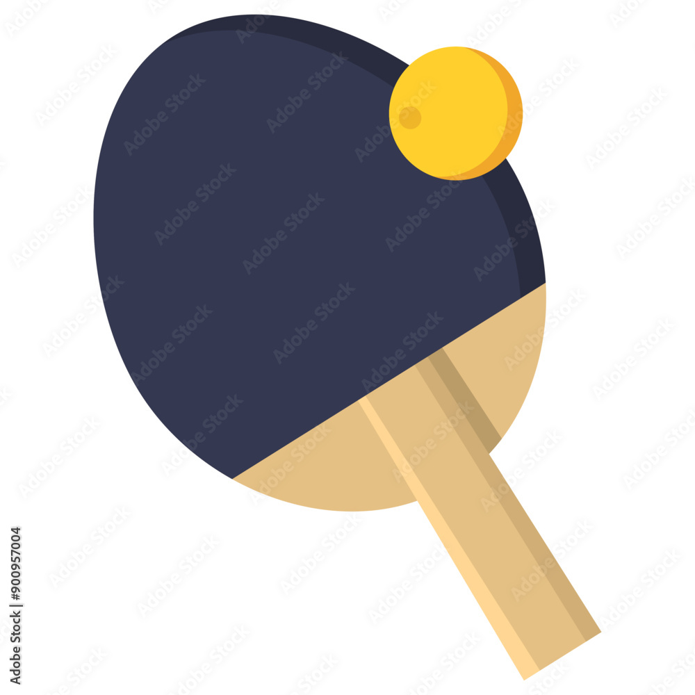Ping pong racket with ball Ping pong racket with ball