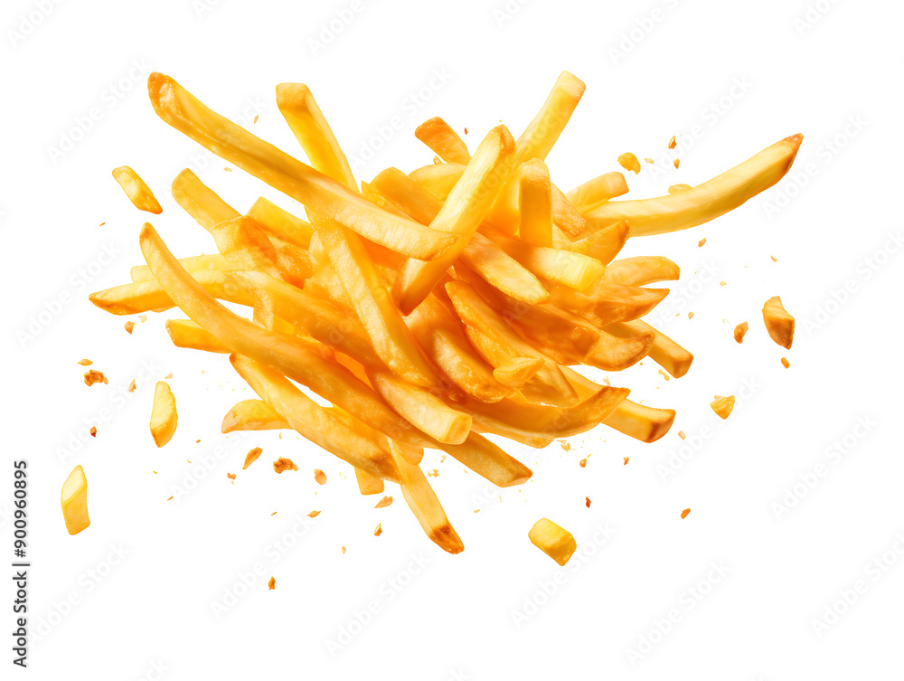 French fries, potato Stick isolated on white background, clipping path. French fries, potato Stick isolated on white background, clipping path.