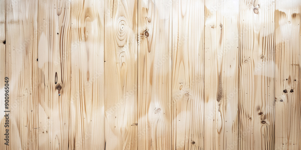 Naklejka premium Light Wooden Background Flat Lay Top View