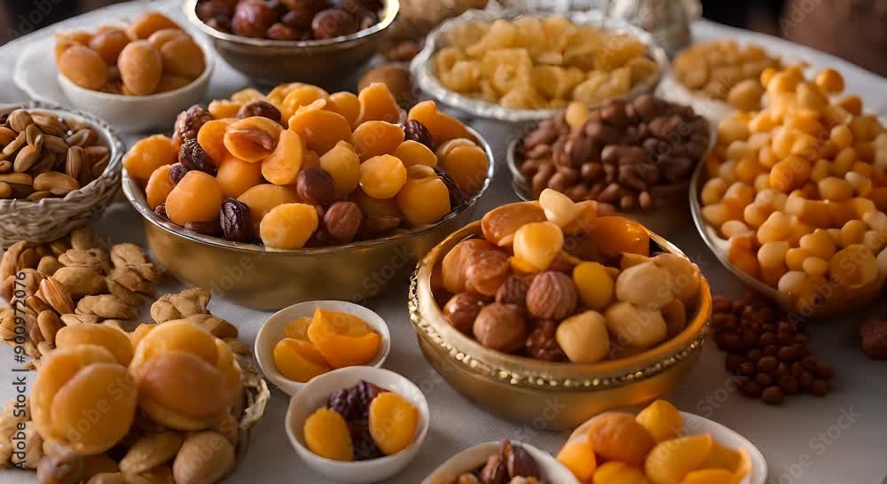 In the Soft Embrace of Twilight, a Ramadan Tradition Unfolds: Dried Fruits Galore In the Soft Embrace of Twilight, a Ramadan Tradition Unfolds: Dried Fruits Galore