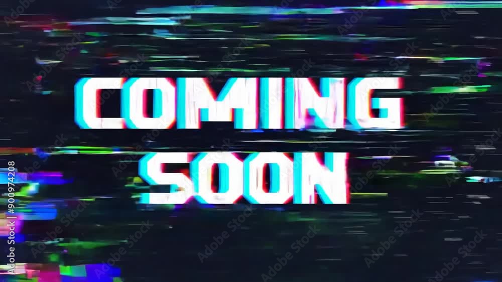 Coming Soon Announcement With Glitch Effect and Dark Background Generative AI Coming Soon Announcement With Glitch Effect and Dark Background Generative AI