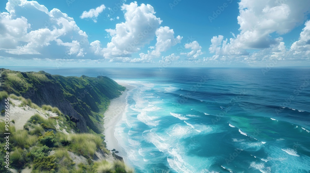 Cape Reinga - The northernmost tip of New Zealand with sweeping ocean views Cape Reinga - The northernmost tip of New Zealand with sweeping ocean views