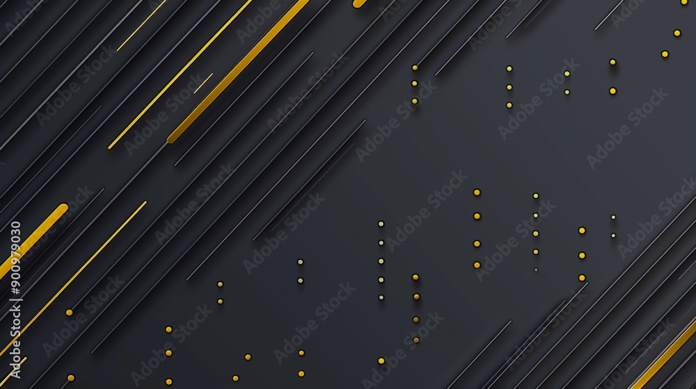 Minimalist Dark Design with Gold Lines and Dots.. Minimalist Dark Design with Gold Lines and Dots..