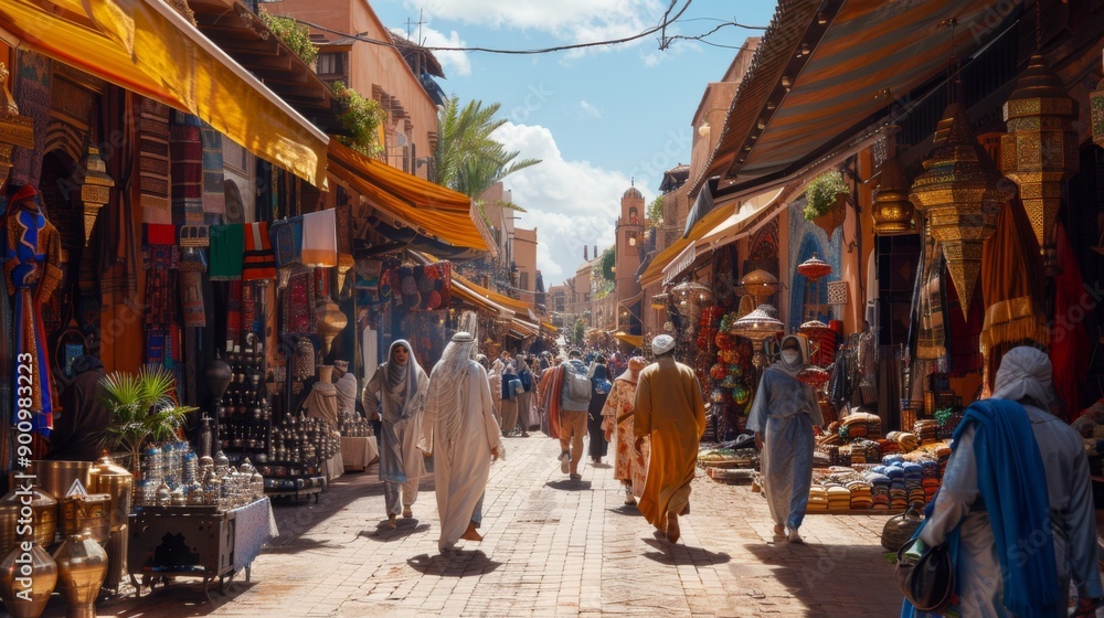 Obraz premium Marrakech Medina Historic city views and traditional architecture