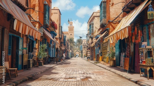 Marrakech Medina  Historic city views and traditional architecture