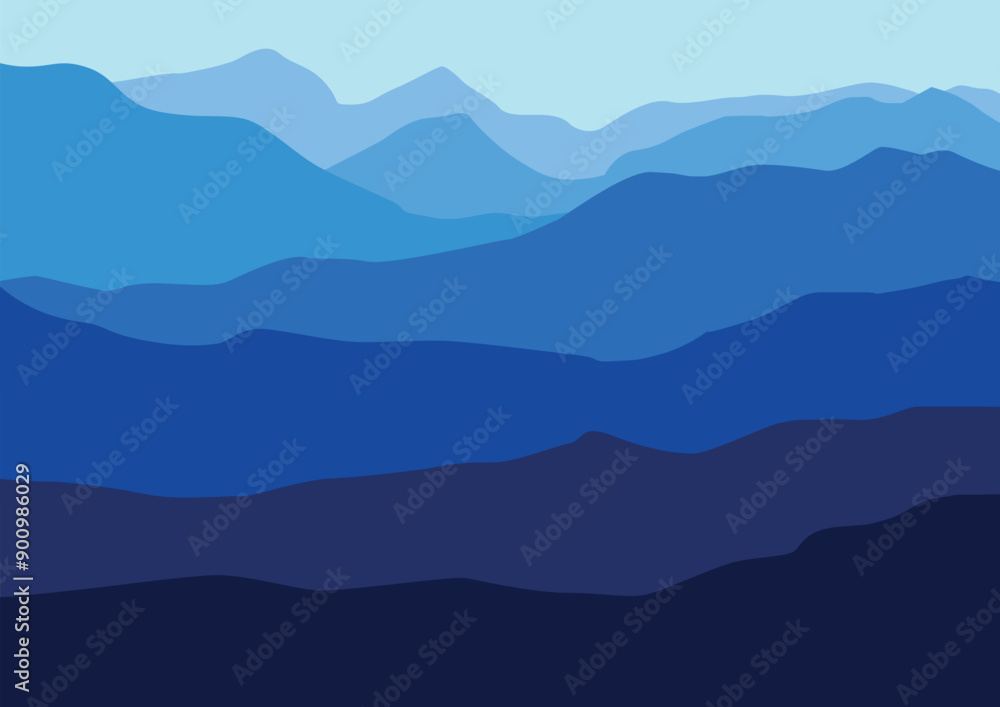 vector mountain panorama illustration design. vector mountain panorama illustration design.