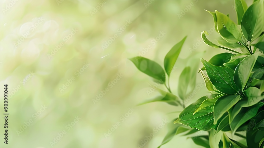 Nature plant copy space background AI Generated : Generative AI Nature plant copy space background AI Generated : Generative AI