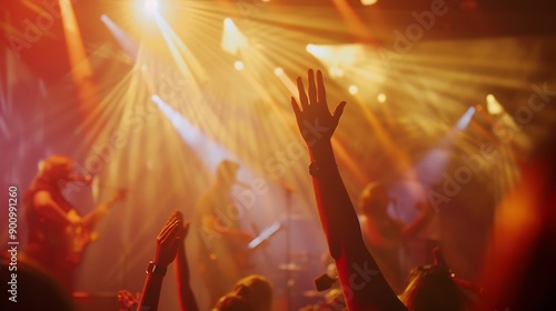 Wallpaper Mural Christian worship with praise to God Ready to raise your hand at the Christian music concert Holy City copy space event : Generative AI Torontodigital.ca