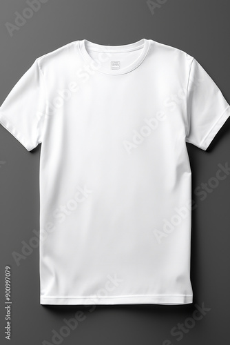 Top View of Pristine White T-Shirt