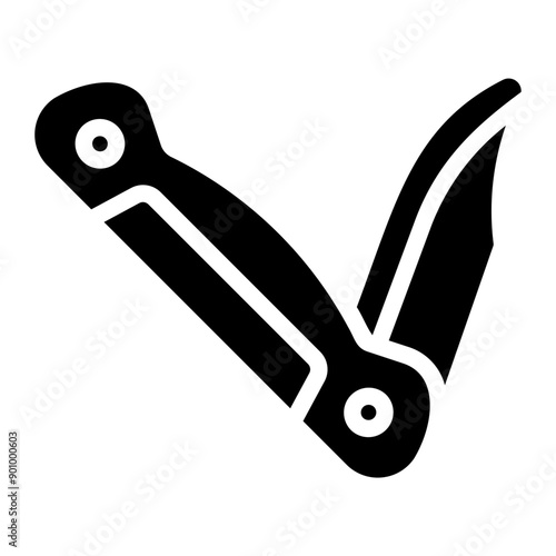 pocket knife Solid icon
