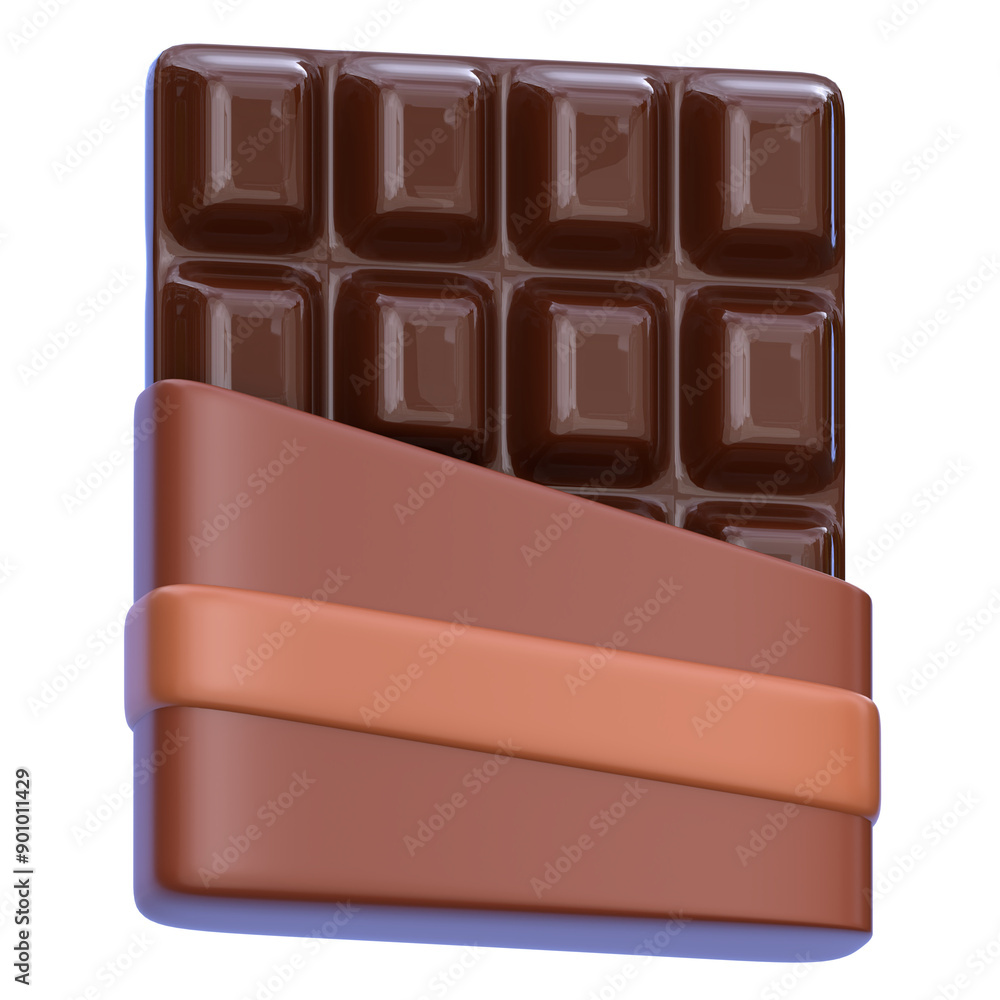 3d icon Chocolate bar, 3d illustration, 3d element, 3d rendering. 3d icon Chocolate bar, 3d illustration, 3d element, 3d rendering.