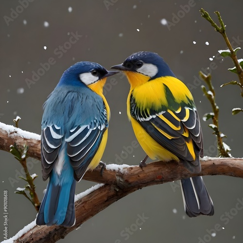 pair of parrots