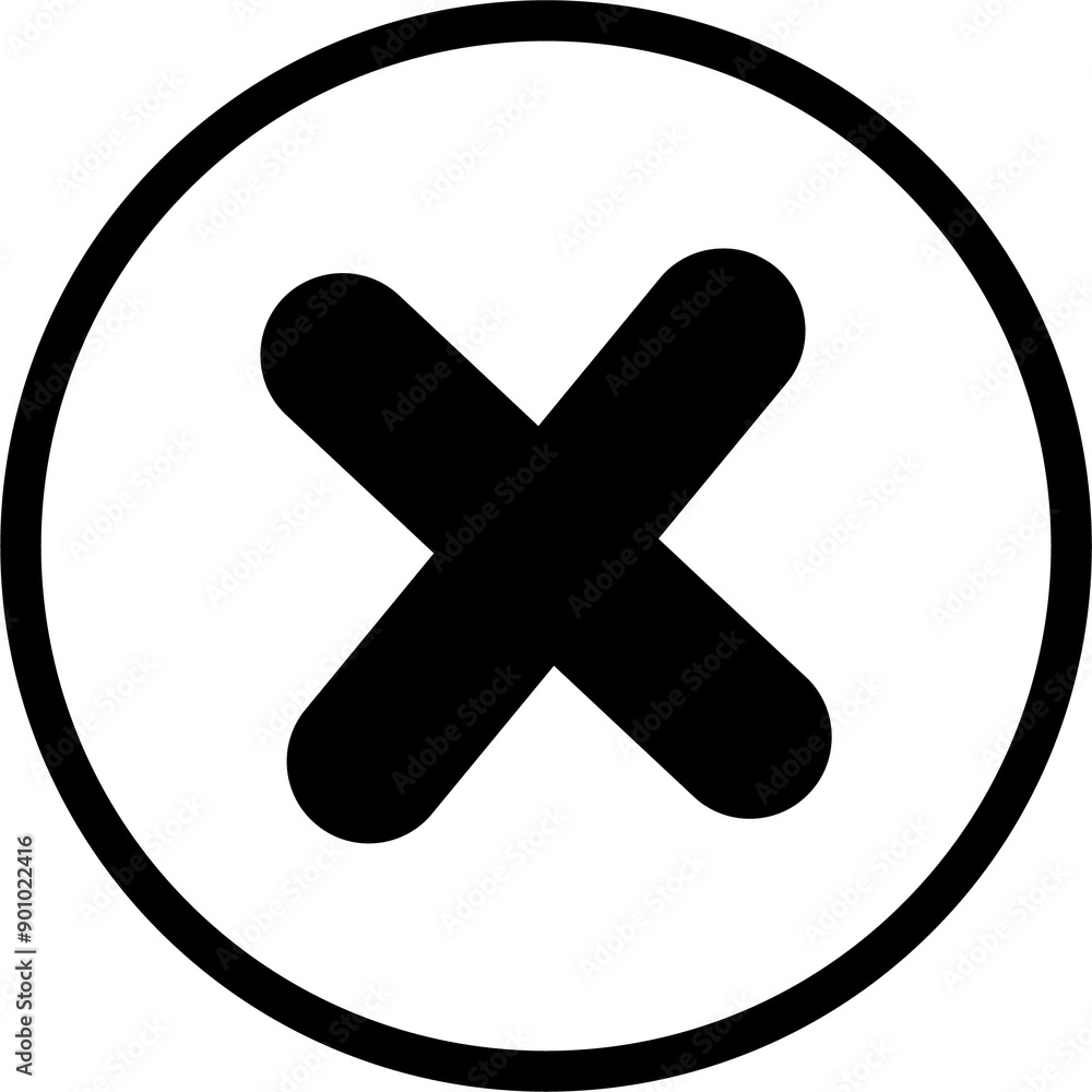 Obraz premium Vector Close Glyph Icon Design