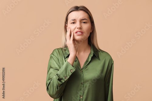Young woman suffering from ...