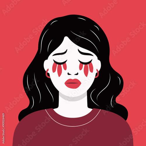 Woman crying