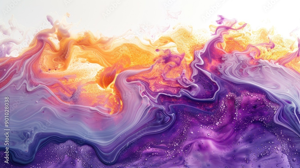 Abstract, colorful fluid dynamics in motion Abstract, colorful fluid dynamics in motion