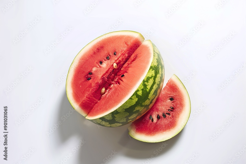 fresh watermelon on white background fresh watermelon on white background