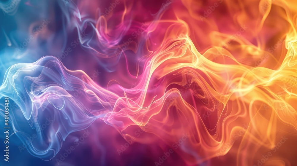 Abstract, colorful fluid dynamics in motion Abstract, colorful fluid dynamics in motion
