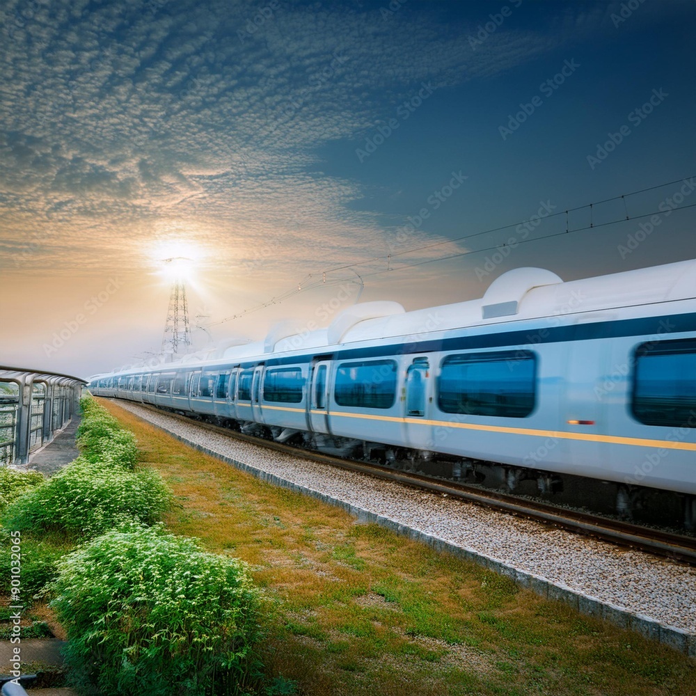 Fototapeta premium 新幹線に乗りたい