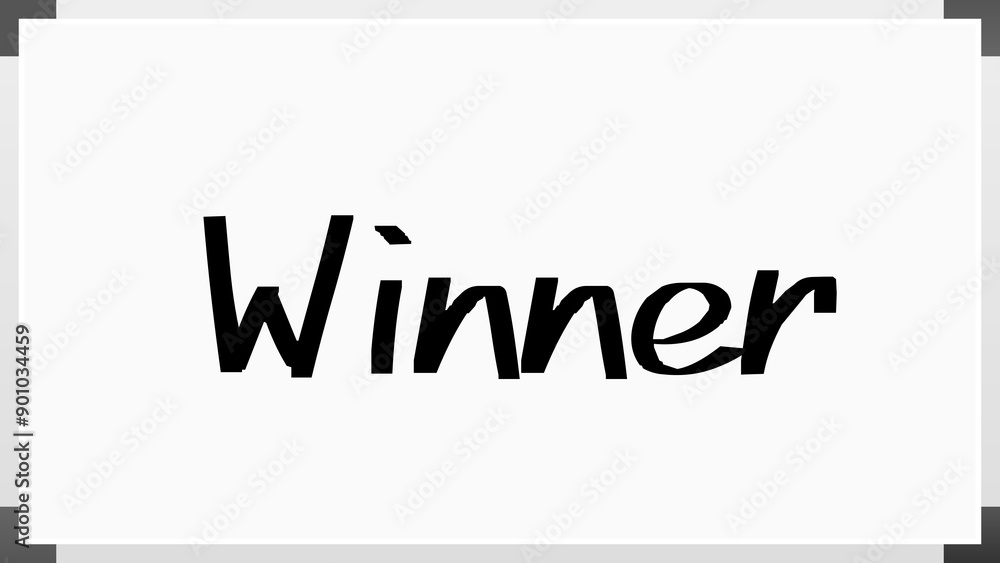 Winner のホワイトボード風イラスト Winner のホワイトボード風イラスト