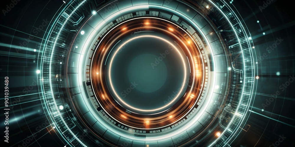 Obraz premium Exploring the Future of Blue Technology