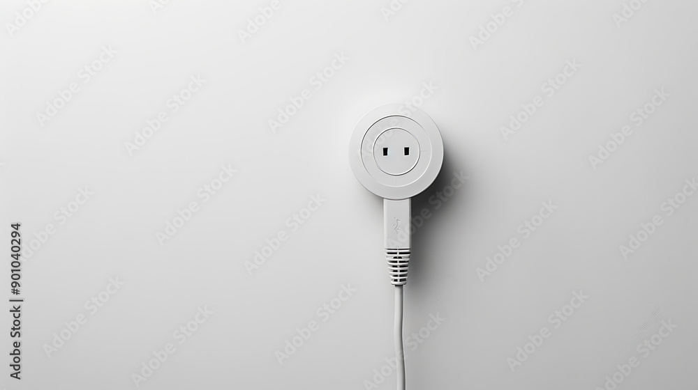 Power plug, isolated background, supplying electrical energy to appliances Power plug, isolated background, supplying electrical energy to appliances