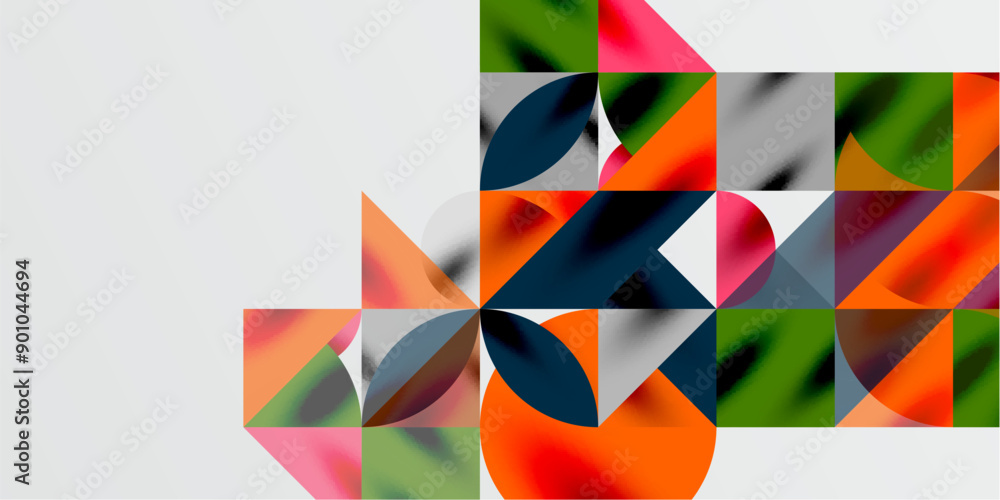 Triangles, round triangles and circles techno art. Vector Illustration For Wallpaper, Banner, Background, Card, Book Illustration, landing page Triangles, round triangles and circles techno art. Vector Illustration For Wallpaper, Banner, Background, Card, Book Illustration, landing page