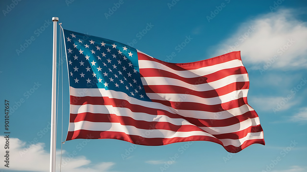 American flag isolated American flag isolated