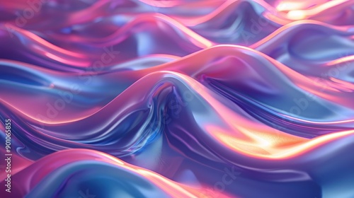 Shiny, abstract gradient textures with fluid motion