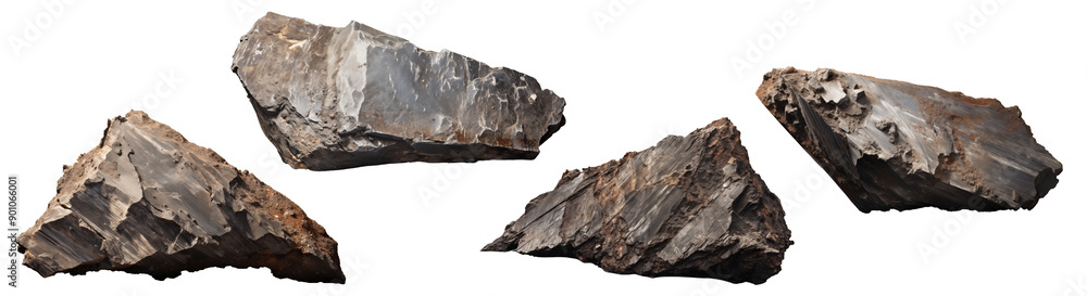 Meteorite fragment with detailed texture isolated on a white background Meteorite fragment with detailed texture isolated on a white background