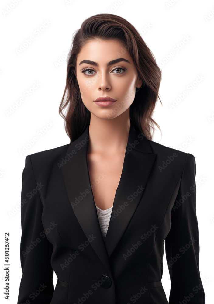 Fashion model striking a pose isolated on transparent background Fashion model striking a pose isolated on transparent background