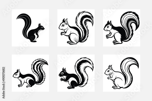 Squirrel artwork for kids room inspiration
